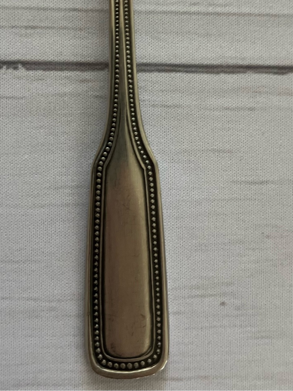 One set of 4 vintage Salem 1776 stainless steel beaded edge dinner forks. - Picture 8 of 9